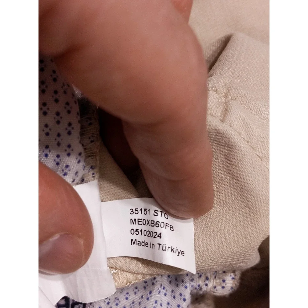 PETER‎ MILLAR Wayfare 5 Pocket Chino Pants Beige ~ 33 or 34 x 30 ~ Flaw